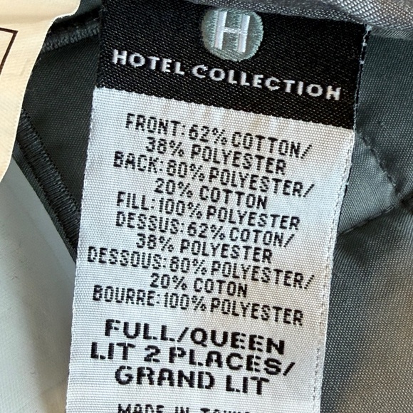 Hotel Collection Silver Quilted Square-Pattern Comforter - Picture 2 of 12